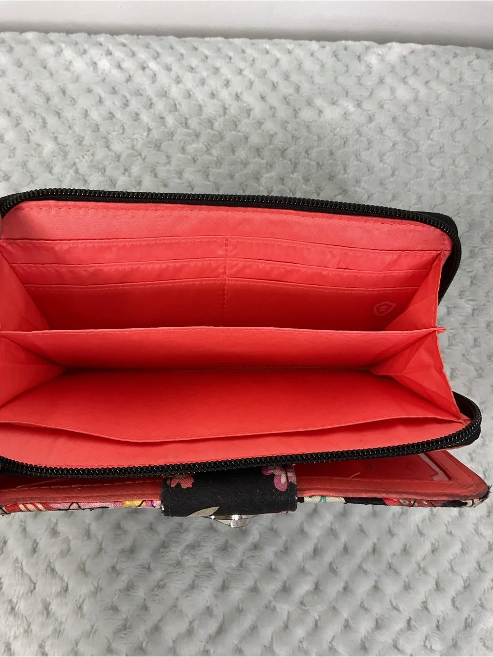 Vera Bradley Black Floral Wallet